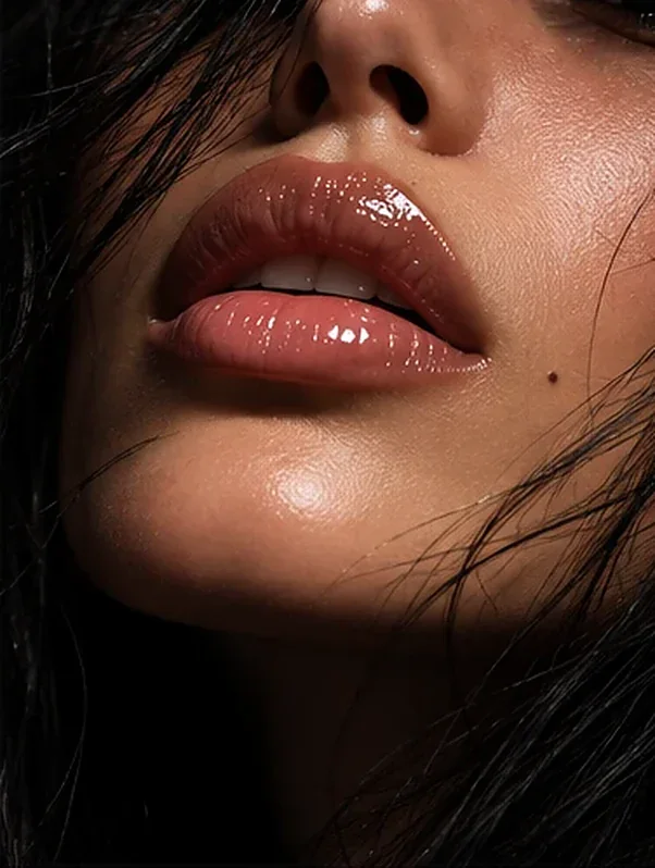 Gloss Noir Close-Up — Beauty · Editorial