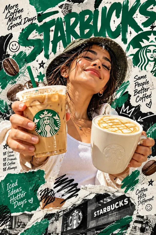 Green Pop Icon — Maximalist · Beverage · Editorial